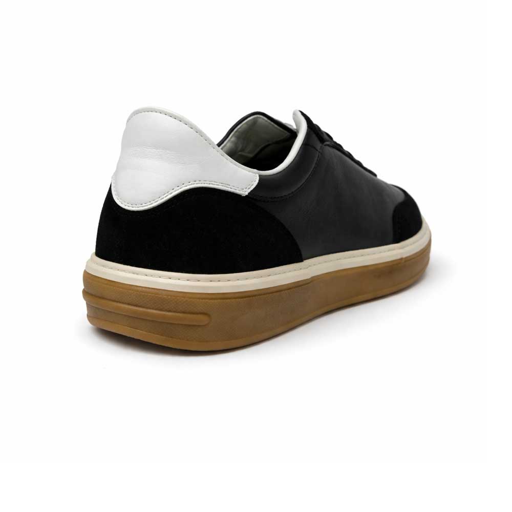 Men's Genuine Leather Sneakers - Black1