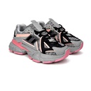 Women's Fashionable Chunky Sole Sneakers - Pink