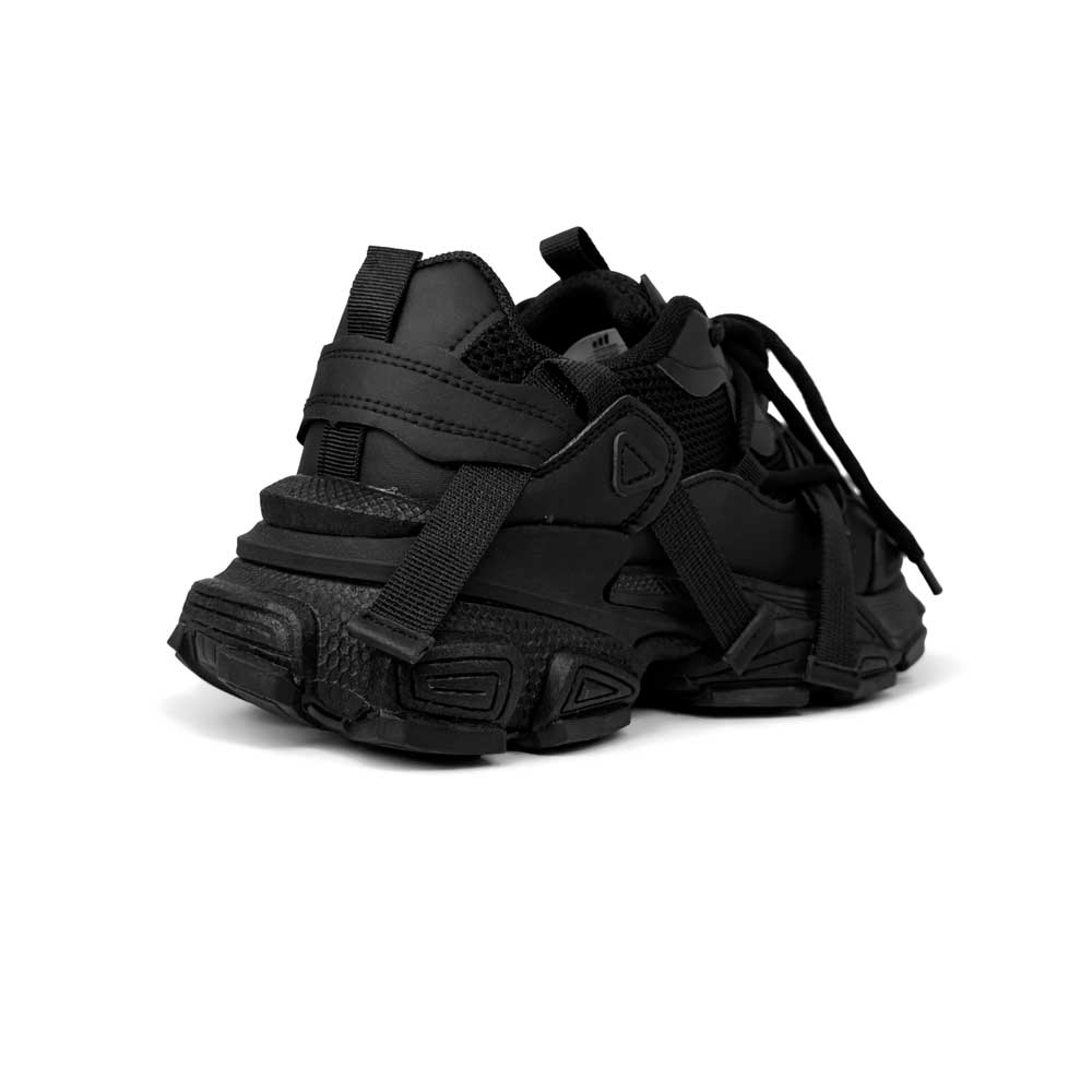 Women's Chunky Sole Sneakers - Black1