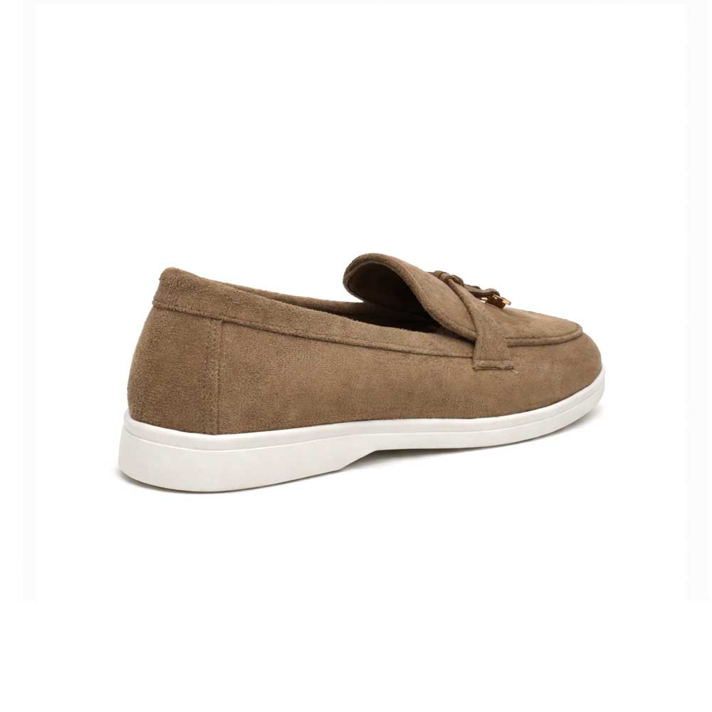 Women's Suede Loafer - Cafe1