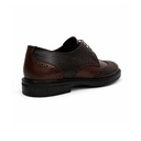 Men's Brogue Leather Shoes - Brown1
