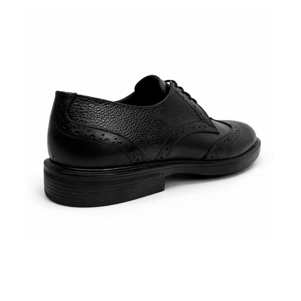 Men's Brogue Leather Shoes - Black1