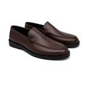 Men's Plain Leather Moccasin - Brown