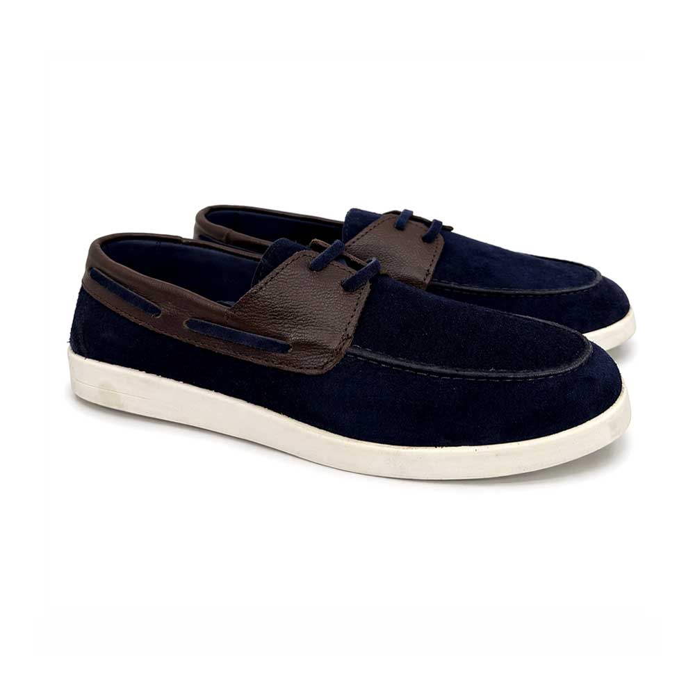 Men's Mixed Color Moccasin - Navy