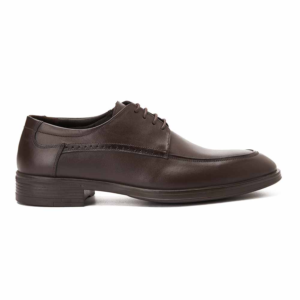 Genuine leather men casual shoe - Brown