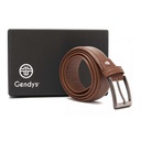 Men's classic leather belt - Havana