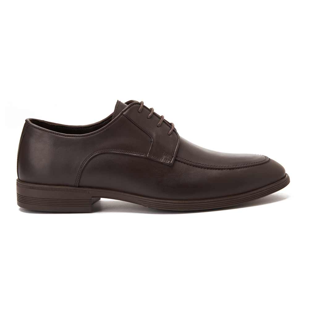 Men leather dress shoes - Brown