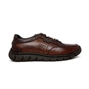 Men geniune leather shoes - Brown
