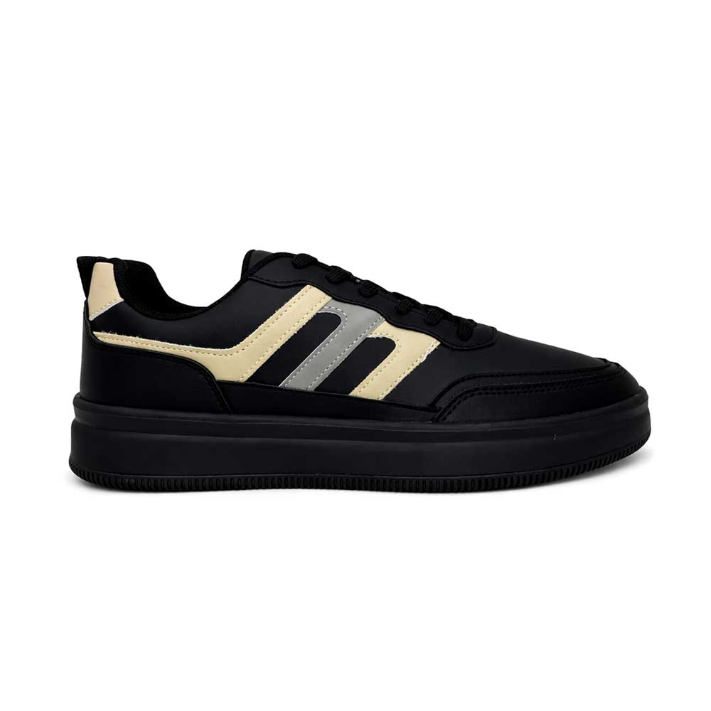 Men's High-Sole Sneakers - Black
