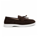 Women's Suede Loafer - Brown