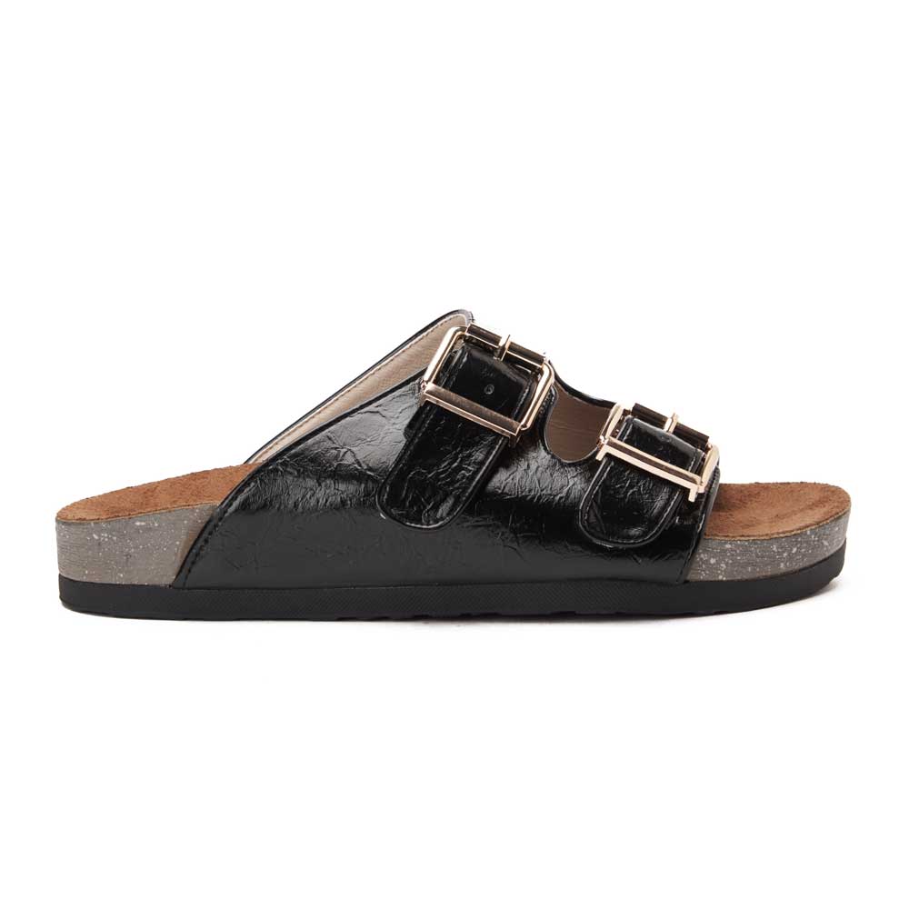 شبشب نسائي مطرقع  - أسود