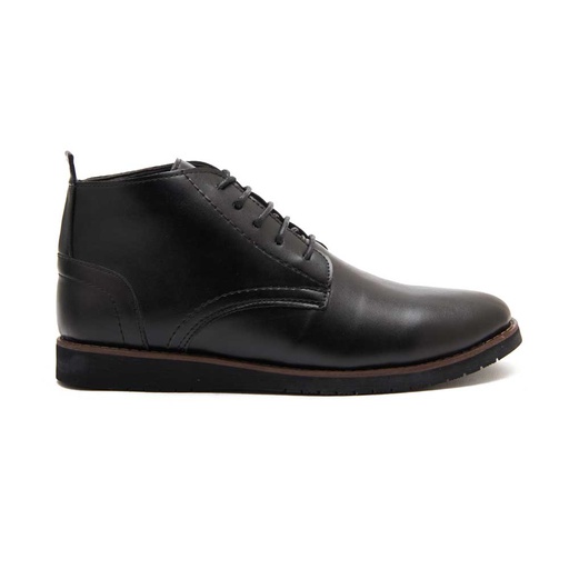 Men's leather lace-up boots - Black