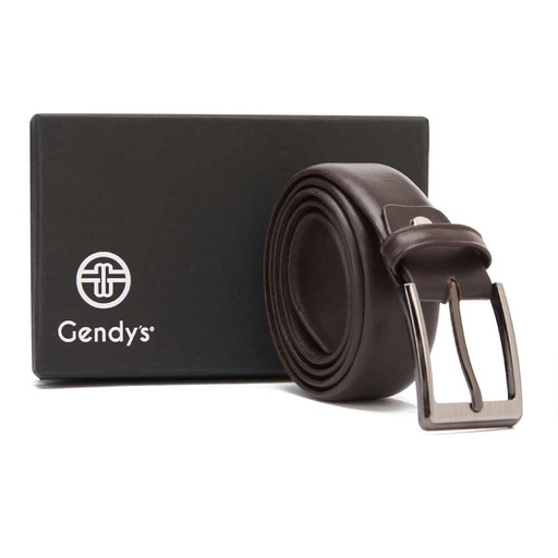 Men's classic leather belt - Brown