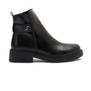 Women leather boots - Black