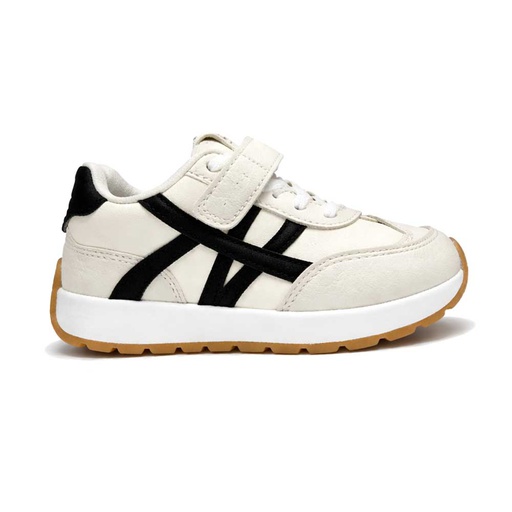 Unisex Black Details Sneakers - White