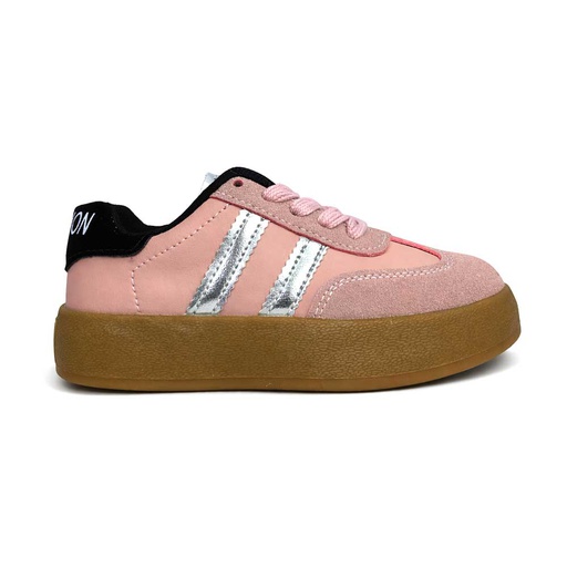 Girly Chamois Sneakers - Pink