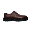 Men leather trendy shoes - Brown