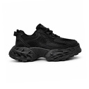 Women's Fashion Chunky Sole Sneakers - Black