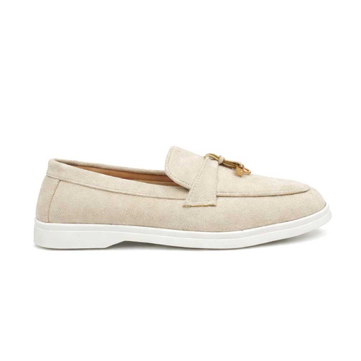 Women's Suede Loafer - Beige