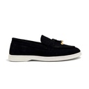 Women's Suede Loafer - Black